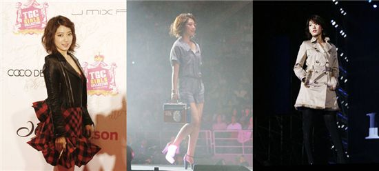Korean actress Park Shin-hye at the 2011 Tokyo Girls Collection held at the Wukesong Gymnasium in Beijing of China on May 7, 2011. [4HIM Entertainment]