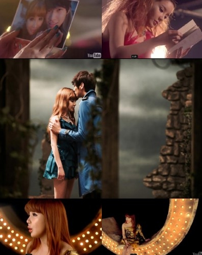 Images from music clip of Park Bom's song "DON'T CRY" [YG Entertainment]