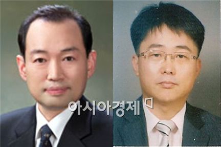 정승진 한화 야구단 신임 대표이사(좌), 노재덕 한화 야구단 신임 단장