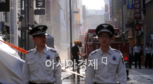 [포토]출입통제된 명동거리