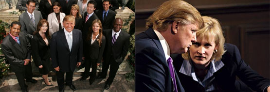 도널드 트럼프의 대선 출마 소동은 <어프렌티스>의 시청률을 높이기 위해 쇼를 한 것이라는 의견이 제기되고 있다.