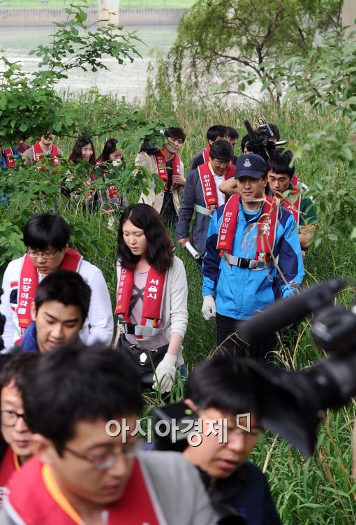 [포토]'속살 드러낸 한강 밤섬' 