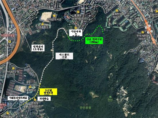 서대문구, 안산에 1.5㎞ 무장애 산책로 조성