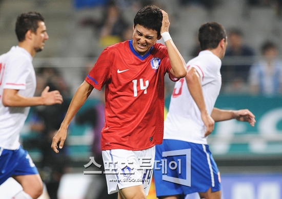 [포토] 이정수 '어이쿠 머리야' 