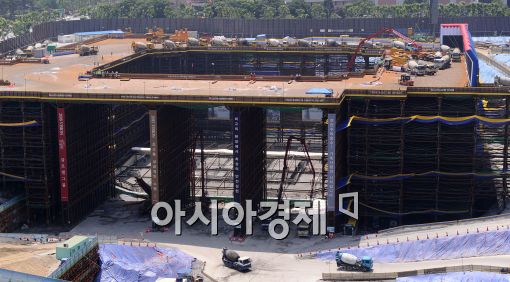 [포토]롯데수퍼타워 기초공사..세계 4번째 규모