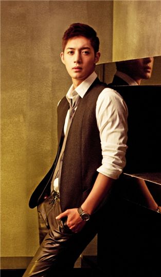 Photograph of Kim Hyun-joong from jacket of his upcoming first solo album [KEYEAST]