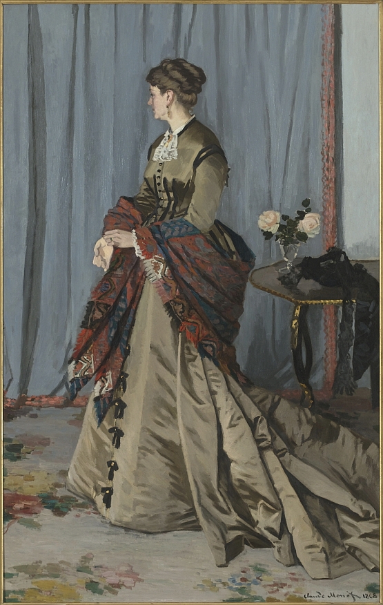 클로드 모네, 고디베르 부인의 초상(1868), 캔버스에 유채, 217x138.5cm, ⓒPhoto RMN/Musee d'Orsay-GNC media, 2011