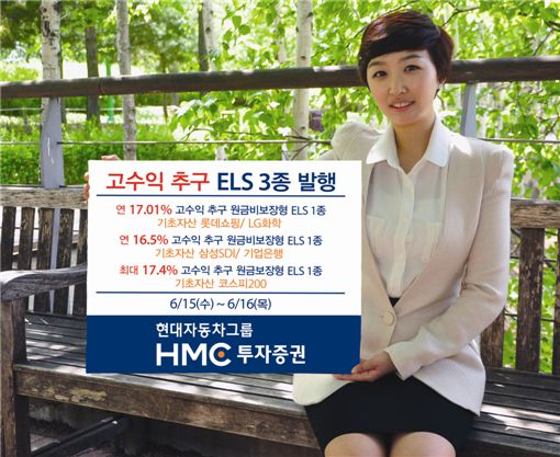 HMC투자증권, 원금비보장형 등 ELS 3종 발행