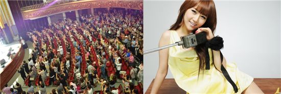 Jang Yoon-jung's first concert held in Dalian, China on June 12, 2011 [Inwoo Business Production]