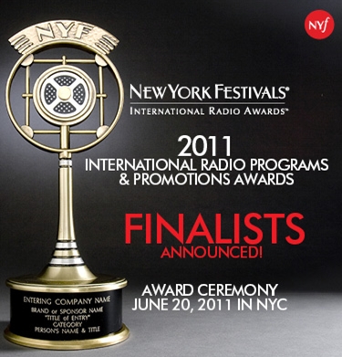 New York Festivals' International Radio Awards [Official New York Festivals' website]