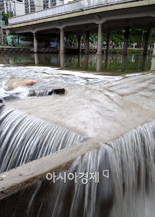 [포토] 수위 높아진 우이천