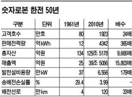 대한민국 경제 발전시킨 50년 '電說'