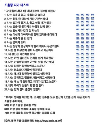 ▲조울증 자가진단법 