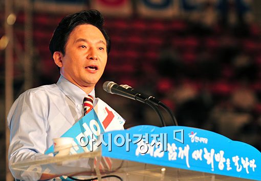 [포토] 정견 발표하는 원희룡 후보