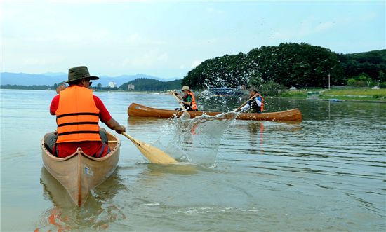 [포토여행]춘천 '물레길' 카누여행 화보