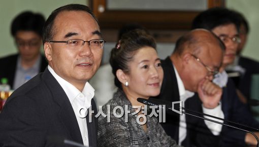 [포토]경제정책조정회의 주재하는 박재완 장관