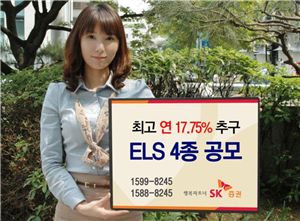 SK증권, 최고 연 17.75% ELS 4종 공모