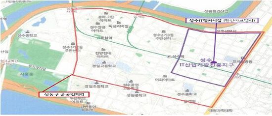성수IT앵커시설 위치도 