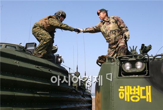 한미해병대 연평도 연합훈련