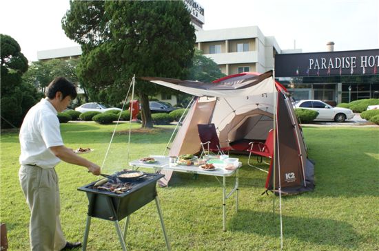파라다이스 도고 '캠핑앤바비큐인 선셋' 눈길
