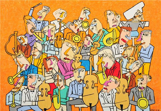 콘서트 116.8×91.0cm 혼합재료 2011