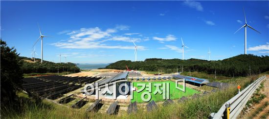 영흥도에 국내 최초 국산 풍력발전 단지 준공 