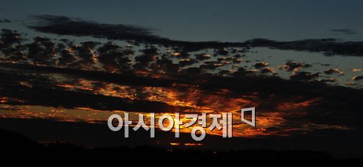 [포토] "서울 저녁 노을 보셨나요?"