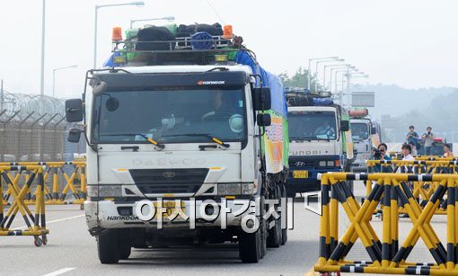 [포토] 북한 취약계층을 위한 밀가루300톤