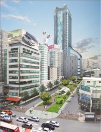 ‘마포지구 제1종지구단위계획구역내 신촌상가 일대 특별계획구역 세부개발계획안’ 조감도 / 서울시