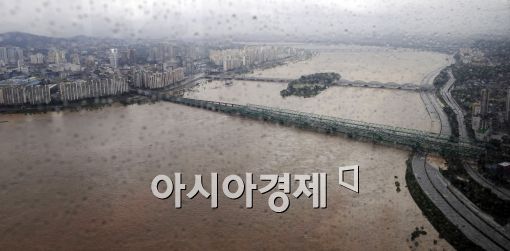[포토]홍수주의보 내려진 한강