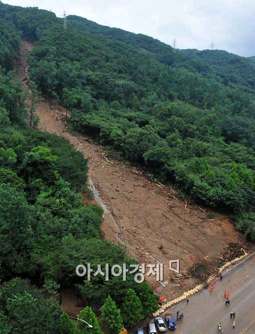 [포토] 수마가 할퀴고 간 우면산