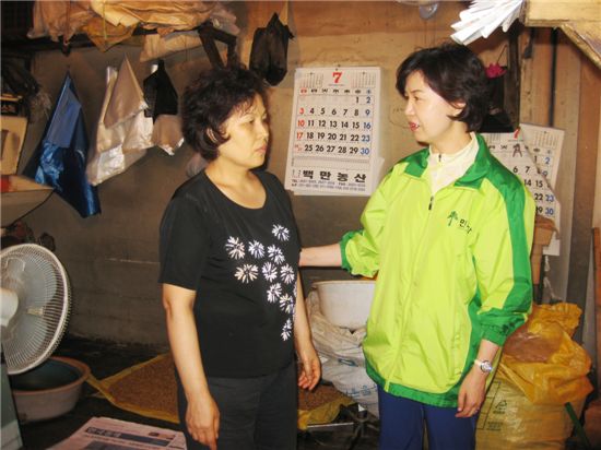 김수영 양천구청장 예비후보, 침수피해 현장 찾아 