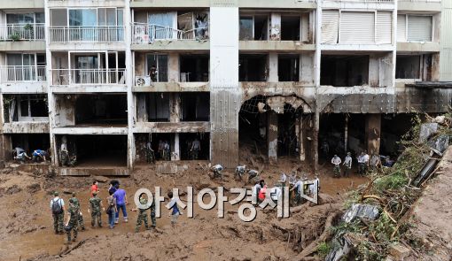 [포토]3개층 사라진 방배동 아파트