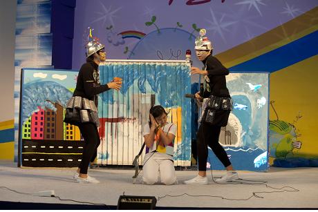 '2010년 대한민국 학생창의력 챔피언' 전국 본선대회 때 열린 창작공연 모습.