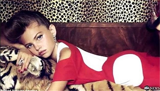 보그 10살 모델 논란, "아이에게 섹시 코드 연출..무리수?"