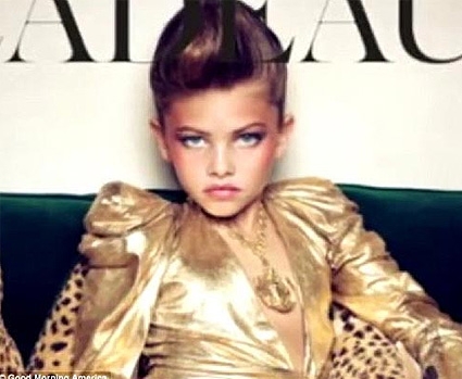 보그 10살 모델 논란, "아이에게 섹시 코드 연출..무리수?"