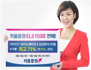 키움증권, 연 최고 25% 수익 ELS 159호 판매