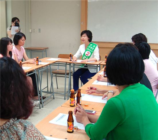 김수영 양천구청장 예비후보, 학부모와 간담회 가져 