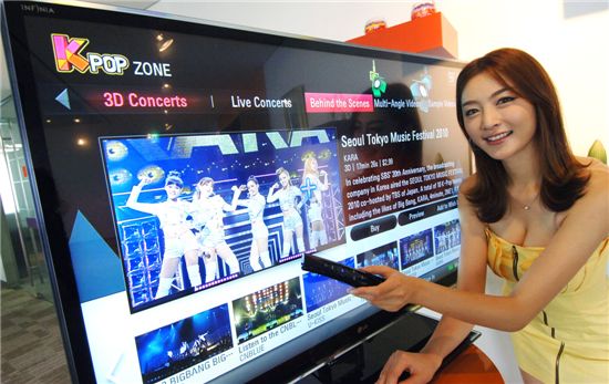 LG전자, 시네마 3D스마트TV에 최대규모 K-POP 컨텐츠 