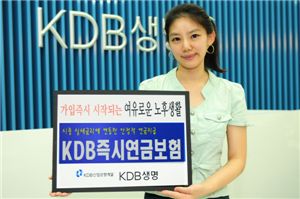 KDB생명, KDB즉시연금보험 판매