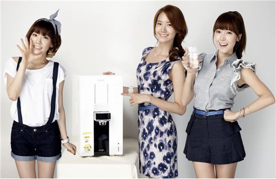 웅진코웨이, 소녀시대로 정수기 판매 400% 증가
