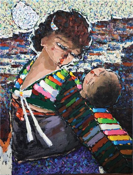 코리아 판타지(Korea Fantasy)-사랑, 54×45㎝ Oil on Canvas, 2011