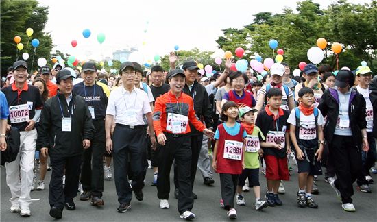 권도엽 국토부 장관, 하프 마라톤 대회 참가