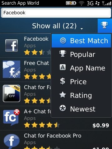 림, 블랙베리 앱 월드 3.0 공개