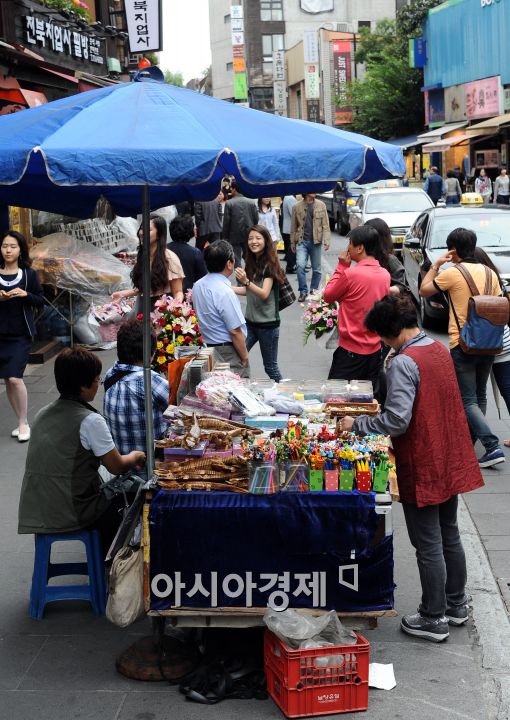 [포토]인사동, '노점상 아직도...'