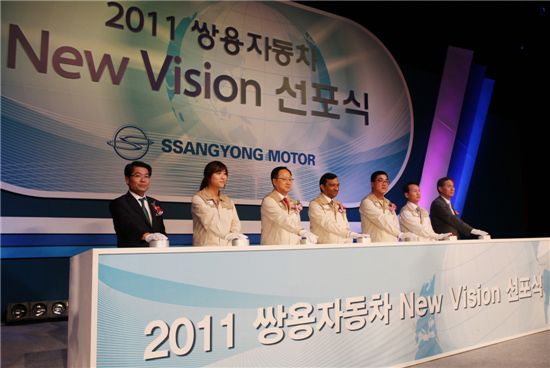 쌍용차 '2016년 매출 7조원 달성' 새 비전 선포 