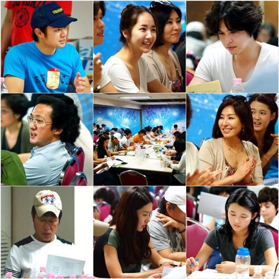 Cast of new KBS TV series "Glory Jane" attend script reading 