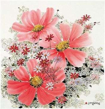 기다림을 위한 날, 70×34㎝ 한지에 수묵담채, 2004.