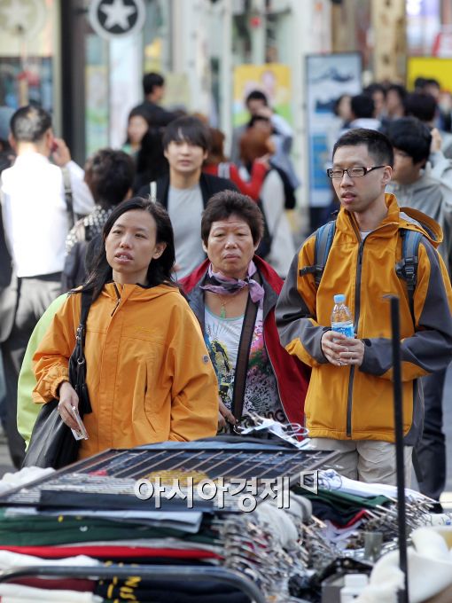 [포토]중국 연휴 한국을 찾은 관광객들