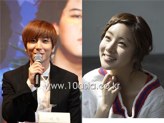 Lee Teuk (left) and Kang Sora [10Asia]